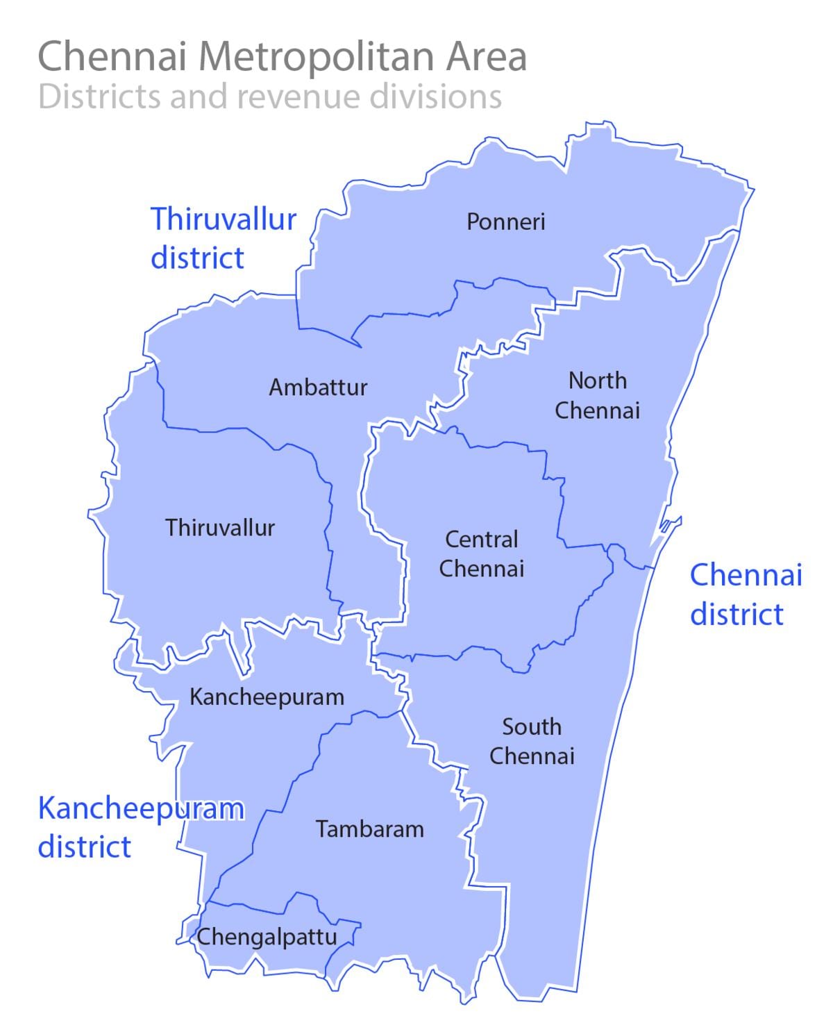 Chennai sınırı göster