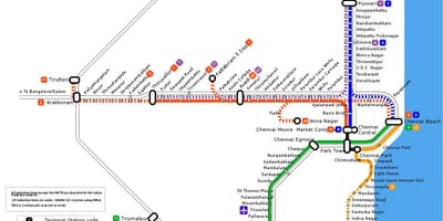 Chennai banliyö tren göster