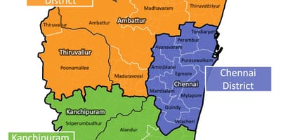 Chennai metropolitan bölgesi Haritayı göster