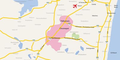 Tambaram Chennai haritası